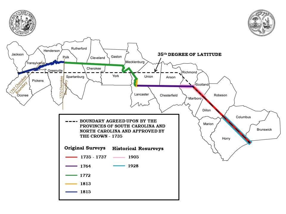 Survey history of SCNC Boundary