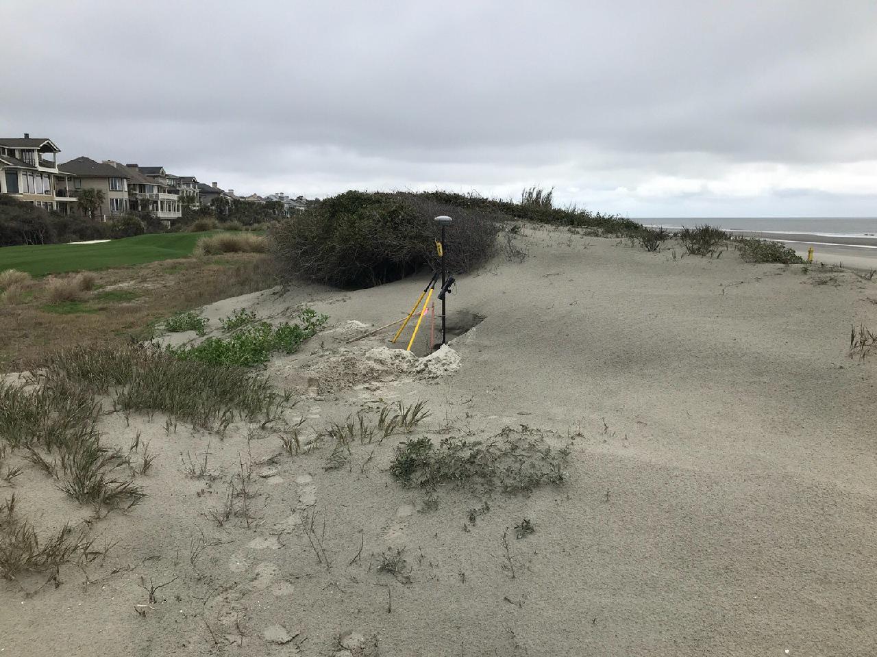 Monument in dunes