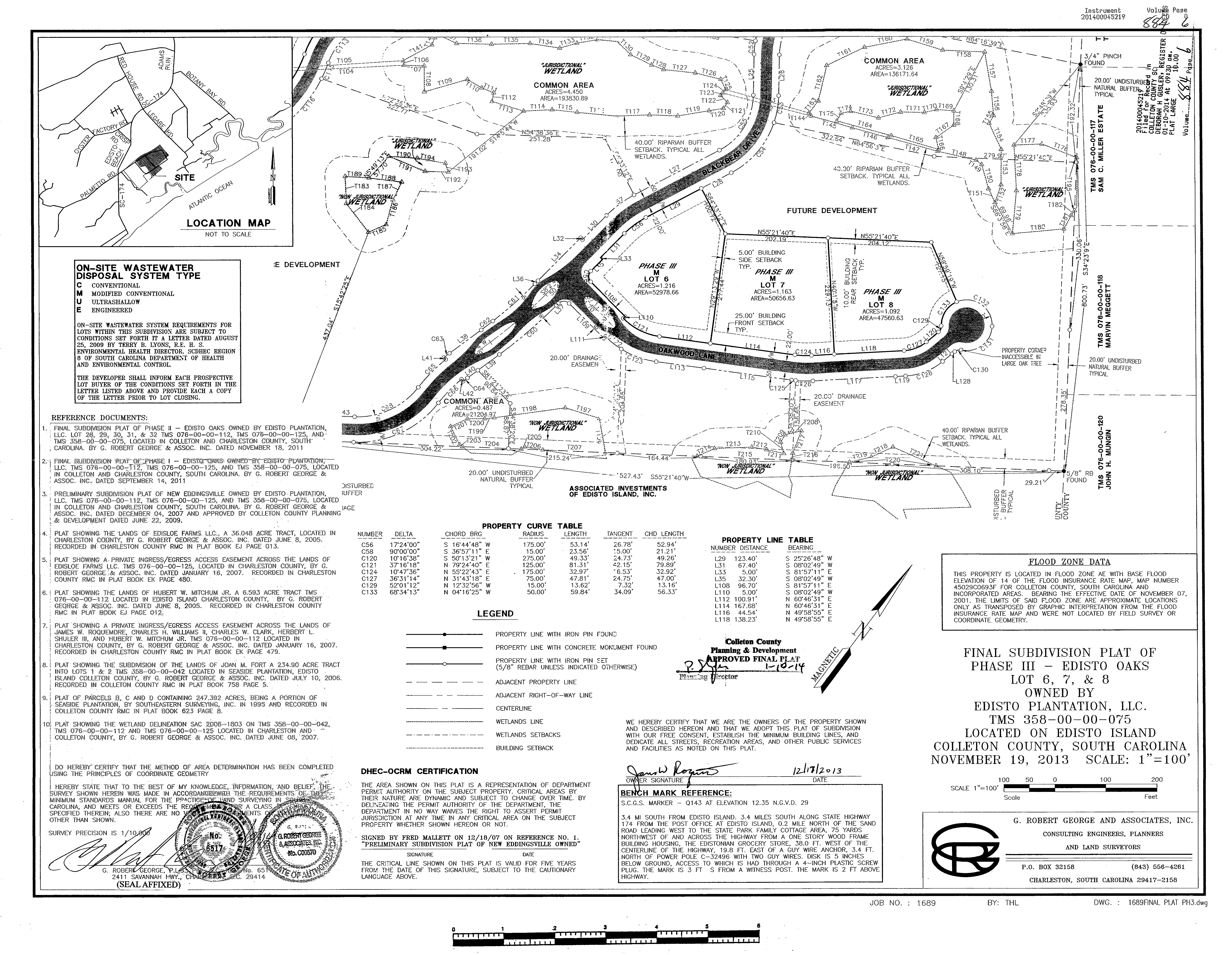 Colleton Plat Book 884 page 6 