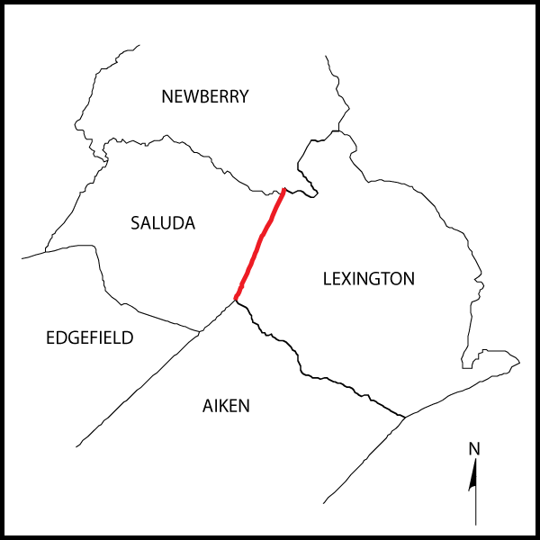 Lexington Saluda County Boundary