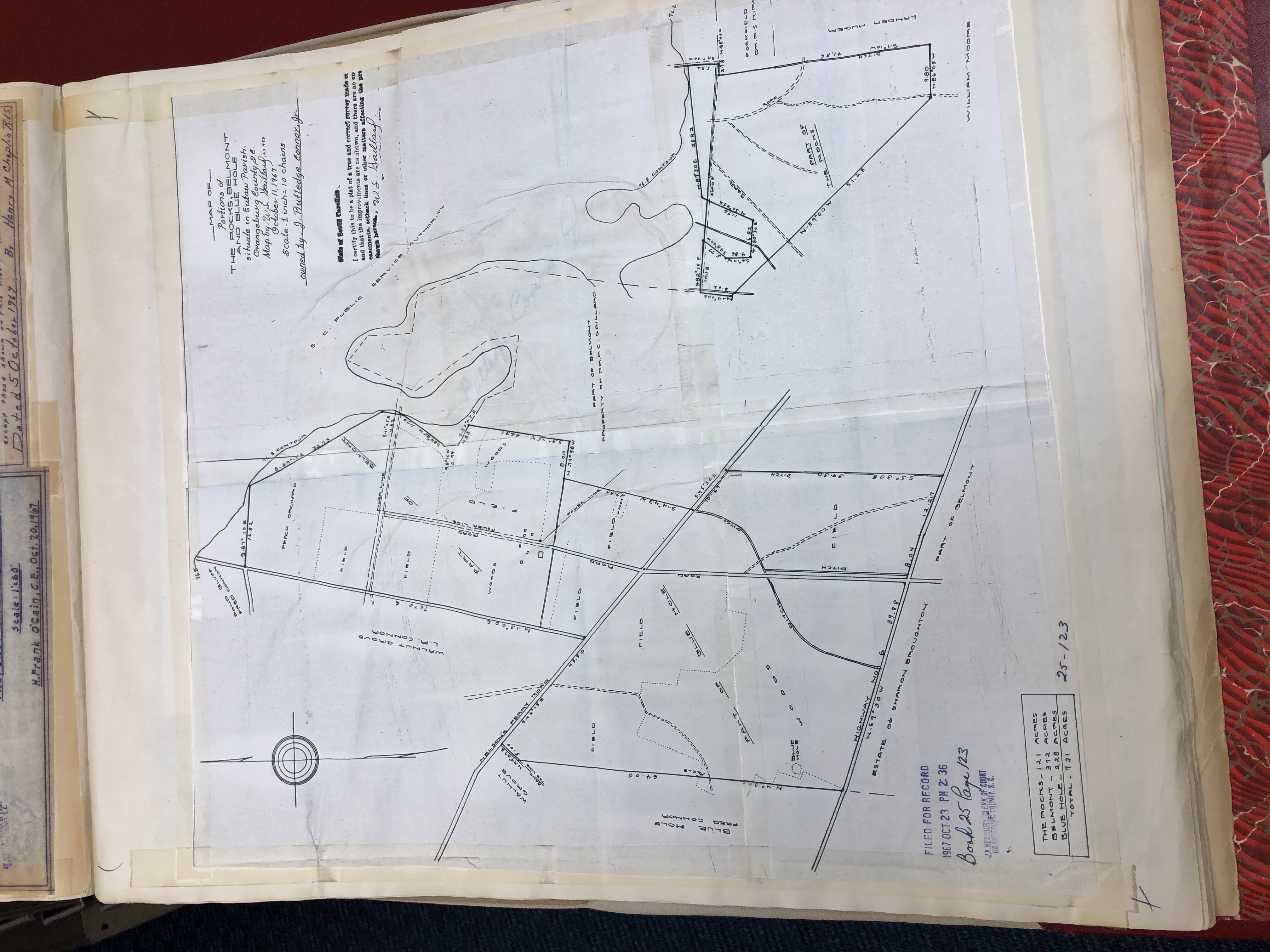 Orangeburg Plat Book ‘25’, page 123 