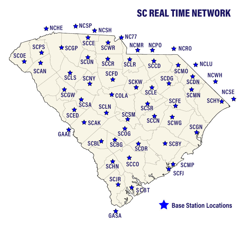SCRTN Base station locations