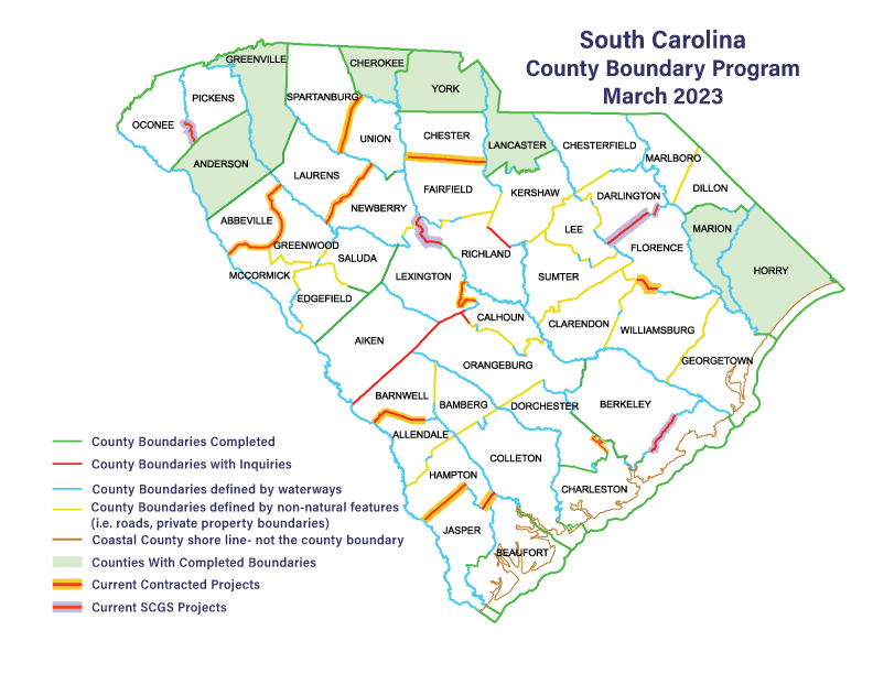 County Boundary Status Map