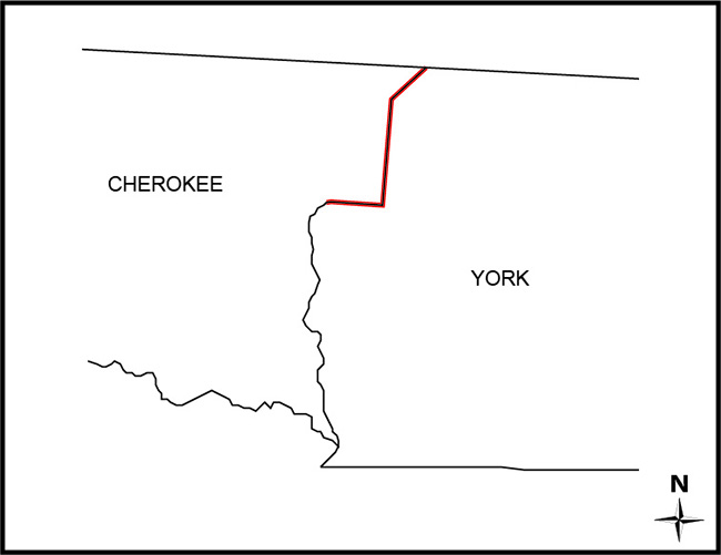 Cherokee York project area