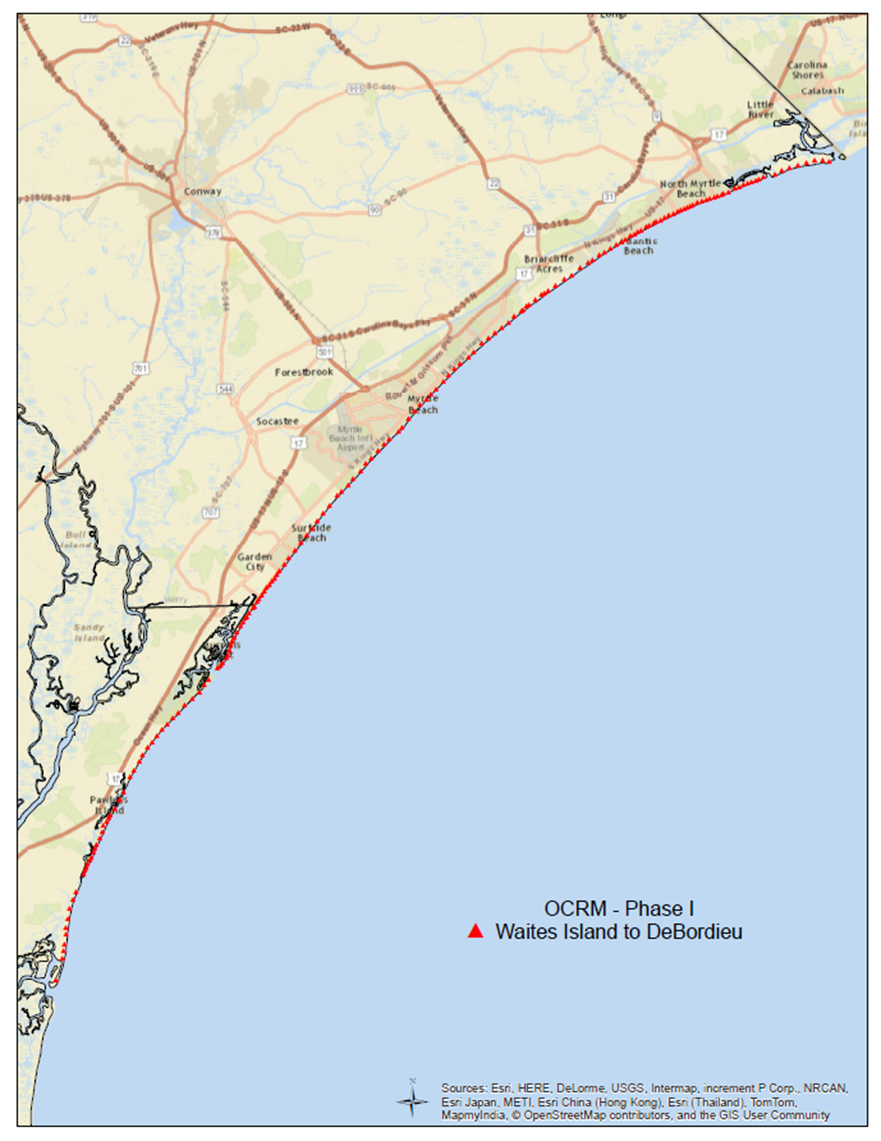 OCRM Phase 1 Map graphic
